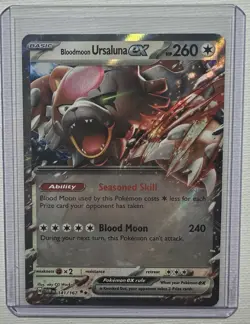 Bloodmoon Ursaluna EX 141/167 Double Rare Twilight Masquerade Pokemon TCG - Image 1