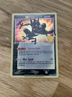 Greninja Gold Star Holo Promo SWSH144 Celebrations Black Star Pokemon - SEALED - Image 1