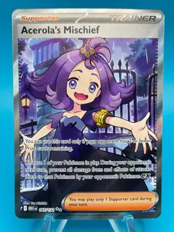 Acerola's Mischief Full Art Ultra Rare 165/132 - Pokemon ME01: Mega Evolution - Image 1
