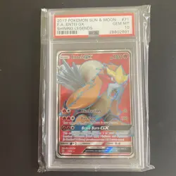 Entei GX Pokemon Sun & Moon Shining Legends #71 - PSA 10 - Image 1