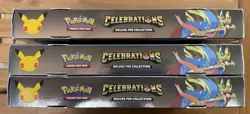 3 Pokemon TCG: Celebrations Deluxe Pin Collection - Zacian LV.X - Factory Sealed - Image 3