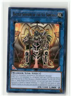 Battle Shogun of the Six Samurai MGED-EN143 Rare NM 1st Ed Yugioh - Image 1
