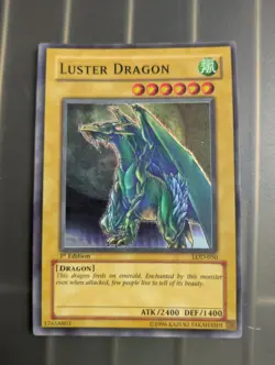 Yu-Gi-Oh! TCG Luster Dragon Legacy of Darkness LOD-050 1st Edition Super Rare NM - Image 1