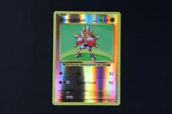 Hitmonchan 62/108 Reverse Holo Shiny Pokemon TCG Card Evolutions Light Play - Image 1