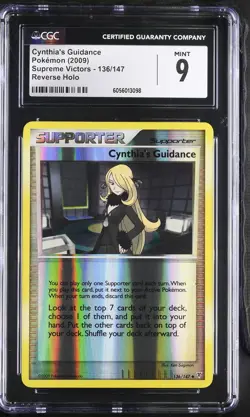 CGC 9 Cynthia's Guidance Supreme Victors 136/147 Reverse Holo Pokemon Card - Image 1
