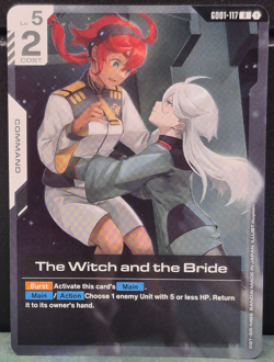The Witch and the Bride GD01-117 Rare Foil Newtype Rising Gundam Card Game NM - Image 1