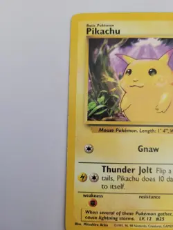 1999 Pokemon TCG Base Set Pikachu Card 58/102 Vintage - Image 5