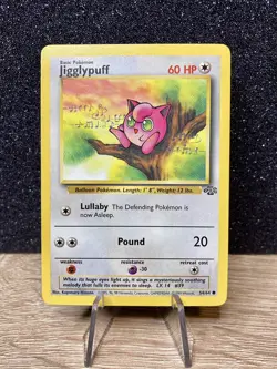 Jigglypuff (54/64) ~ LP+ [Jungle Unlimited] Vintage 1999 -WotC- Pokemon TCG Card - Image 1