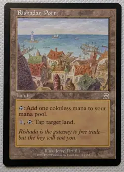 MTG English Rishadan Port NM Normal Mercadian Masques - Image 1