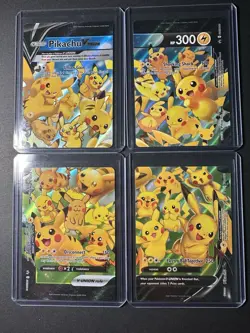 Pikachu V-Union [Set of 4] SWSH: Sword & Shield Promo Cards Holo - Image 1