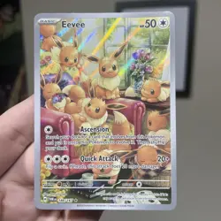 Eevee 188/167 SV Twilight Masquerade Illustration Rare IR Holo Pokemon Card NM - Image 1