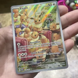 Eevee 188/167 SV Twilight Masquerade Illustration Rare IR Holo Pokemon Card NM - Image 3