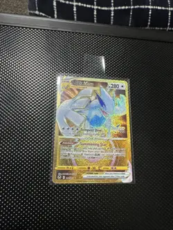 Pokemon TCG SWSH Silver Tempest Lugia VSTAR Card 211/195 Gold Secret Rare - Image 1