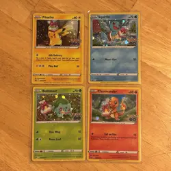 pokemon tcg pokemon go black star promo holo lot of (4x) cards - no duplicates - - Image 1