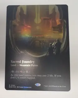 MTG Sacred Foundry (Borderless 283) FOIL Edge of Eternities NM Rare CARD - Image 1