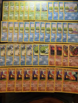 Pokemon Original Starter Card Lot WOTC Vintage Base Set & More LP-DMG TM Rocket - Image 1