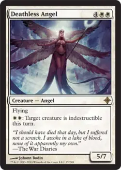 MTG Deathless Angel, Rise of the Eldrazi, Damaged, English - Image 1