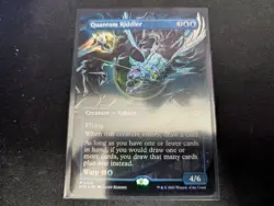 MTG Magic the Gathering FOIL Quantum Riddler Borderless EOE! - Image 1