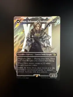MTG Final Fantasy English Dion, Bahamut's Dominant Borderless 0521 Surge Foil - Image 1