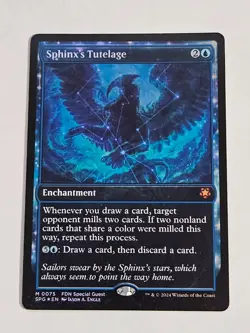 1 x Sphinx's Tutelage - Foil - Showcase - Special Guests - NM-Mint - MTG - Image 1