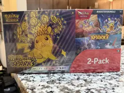 (2 Boxes) 2-pack Pokemon Surging Sparks ETB + Booster Bundle Costco SEALED - Image 1