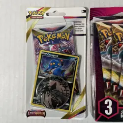 Pokemon LOST ORIGIN New Sealed 3 Booster Packs Hanger Box & Checklane Blister - Image 2