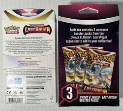Pokemon LOST ORIGIN New Sealed 3 Booster Packs Hanger Box & Checklane Blister - Image 4