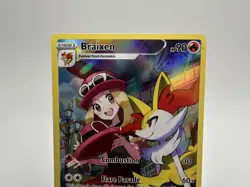 Braixen TG01/TG30 Silver Tempest Trainer Gallery Pokemon TCG Full Art LP - Image 2