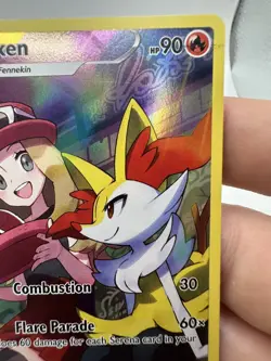 Braixen TG01/TG30 Silver Tempest Trainer Gallery Pokemon TCG Full Art LP - Image 4