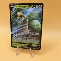 Pokemon Alolan Exeggutor V Pokemon Go 005/078 Holo Ultra Rare NM - Image 3