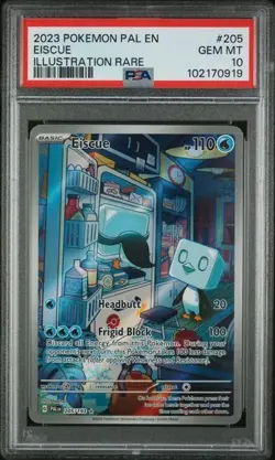 2023 Pokemon Pal EN-Paldea Evolved Eiscue #205 FA Illustration Rare PSA 10 - Image 1