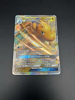 2019 Pokemon Dragonite GX 152/236 Ultra Rare Sun & Moon Unified Minds Holo - Image 2