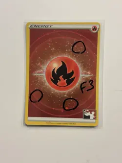 SWIRL 3X Fire Energy Cosmos Holo Pokemon Prize Pack Series 3 FAST SHIP *F3 - Image 1