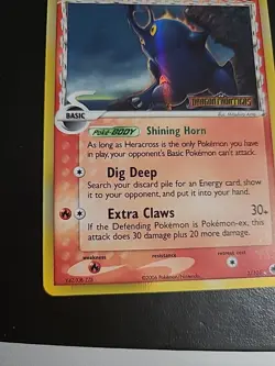 Heracross 3/101 Dragon Frontiers Delta Species Reverse Holo Pokemon NM - Image 5