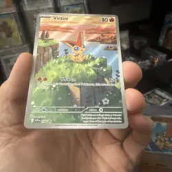 Pokemon Victini SVP 208 Promo Illustration Rare NM/Mint English Edition - Image 4