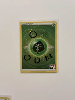 SWIRL 3X Grass Leaf Energy Cosmos Holo Pokemon Prize Pack Series 3 FAST SHIP *K3 - Image 1