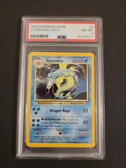 Gyarados 006/102 Base Set Pokemon Holo PSA 8 - Image 1