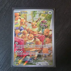 2024 Pokemon Eevee 188/167 SV Twilight Masquerade Illustration Rare Holo - Image 1