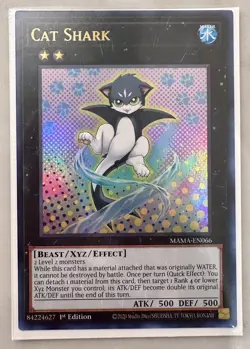Yugioh x1 Cat Shark 1st Edition MAMA-EN066 Ultra Rare (NM!) - Image 1