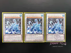 Yugioh! Transcendosaurus Glaciasaurus WISU-EN004 R 1st Ed (3x) “Dino Support” - Image 1