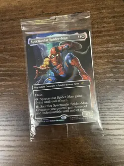 Magic The Gathering MTG Marvel Legends Spectacular Spider-Man Promo Card Sealed - Image 1