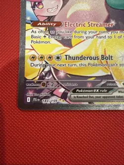 Iono's Bellibolt EX Sir 183/159 SV09 Holo Pokemon TCG Card Journey Together - Image 3
