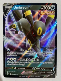 Umbreon V 094/203 Evolving Skies NM Full Art Ultra Rare Pokemon Card - Image 1