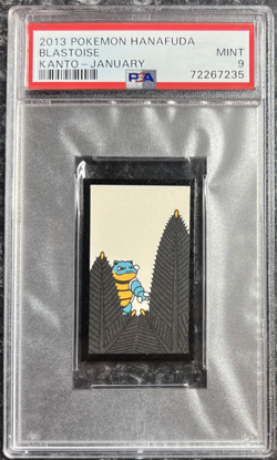 Pokemon Blastoise Rare Pokemon Hanafuda Card - PSA 9 Gem Mint Kanto January - Image 1