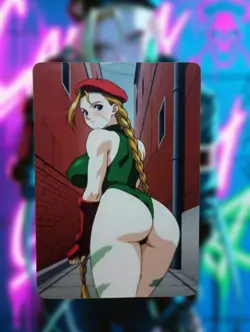 Cammy Street Fighter Anime Waifu Sexy Goddess Doujin Lewd Hentai Card - Image 1