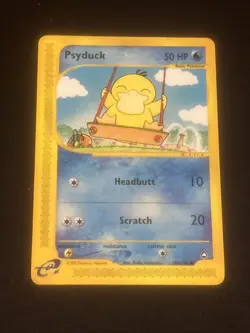Pokemon TCG Aquapolis Psyduck Card 104/147 2002 Regular Near Mint Condition - Image 1