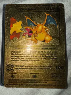 Pokemon TCG Charizard Holo Foil Rare Card 4/102 Original Base Set Gold Foil - Image 1