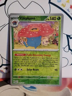 REVERSE HOLO Vileplume 045/165 - RARE 151 Scarlet Violet Pokemon Card - Image 1