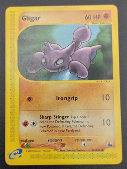 Pokemon Card Gligar 59/144 common 2003 Skyridge LP - Image 1