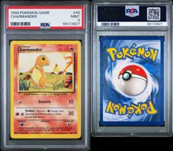1999 POKEMON Charmander Base Set Card 46/102 PSA 9 MINT - Image 3